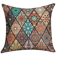 Satin Printed Cushion Cover Set Of 5-thumb4