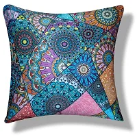 Classic Satin Printed Cushion Covers, 16in x 16in, Pack of 5pcs-thumb1