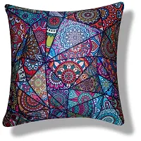 Classic Satin Printed Cushion Covers, 16in x 16in, Pack of 5pcs-thumb2