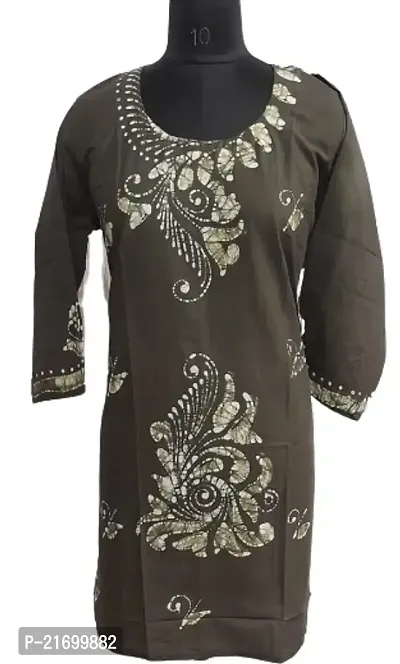 Stylish Cotton Stitched Kurti For Women