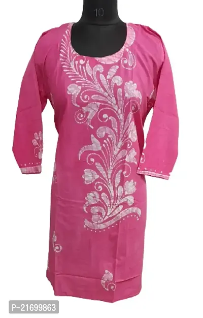 Stylish Cotton Stitched Kurti For Women-thumb0