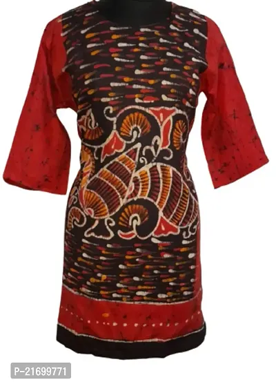 Stylish Cotton Stitched Kurti For Women-thumb0