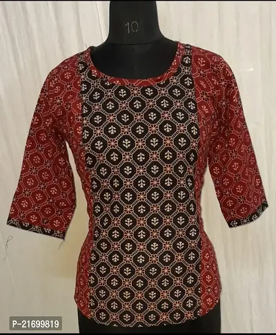 Stylish Cotton Stitched Kurti For Women