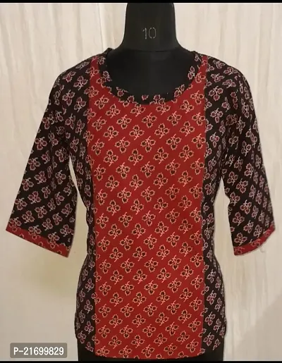 Stylish Cotton Stitched Kurti For Women