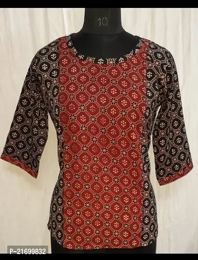 Stylish Cotton Stitched Kurti For Women