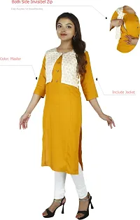 Classic Rayon Maternity Kurti For Women-thumb4