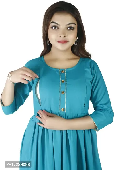 Classic Rayon Maternity Kurti For Women-thumb4