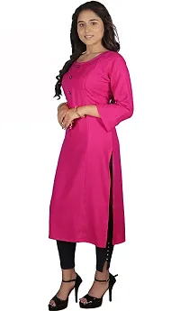 Classic Rayon Solid Kurtis For Women, Pack of 2-thumb3