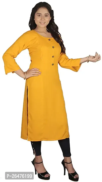 Classic Rayon Solid Kurtis For Women, Pack of 2-thumb5