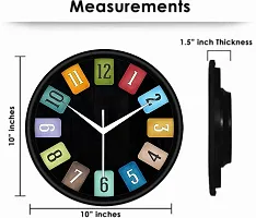 Designer Multicoloured Plastic Analog Wall Clock-thumb1