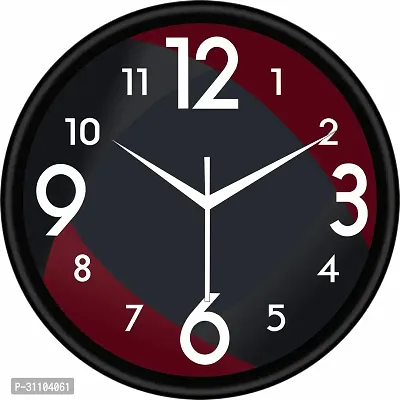 Designer Black Plastic Analog Wall Clock