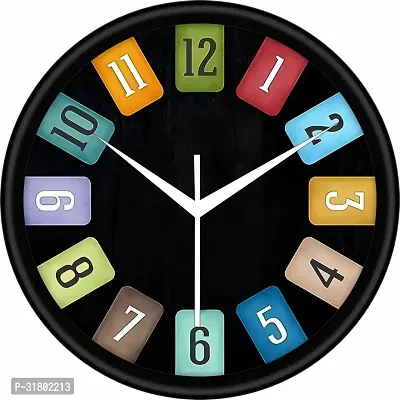 Designer Multicoloured Plastic Analog Wall Clock-thumb0