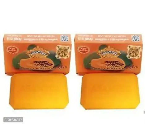 Asantee Papaya Honey Soap Q10 Skin Whitening 2 into 125g