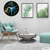 Designer Multicoloured Plastic Analog Wall Clock-thumb2