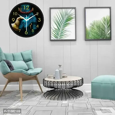 Designer Multicoloured Plastic Analog Wall Clock-thumb3