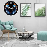 Designer Multicoloured Plastic Analog Wall Clock-thumb2