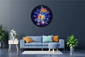 Designer Multicoloured Plastic Analog Wall Clock-thumb2