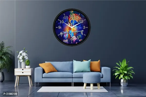 Designer Multicoloured Plastic Analog Wall Clock-thumb3