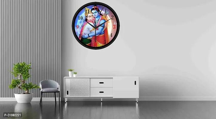 Designer Multicoloured Plastic Analog Wall Clock-thumb3