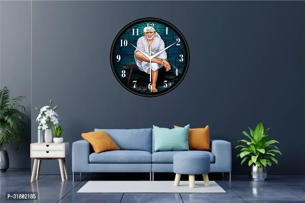 Designer Multicoloured Plastic Analog Wall Clock-thumb3