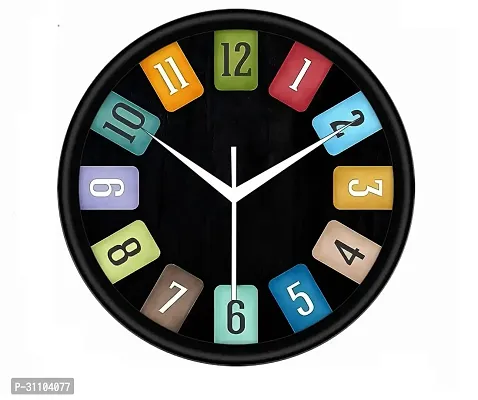 Designer Multicoloured Plastic Analog Wall Clock