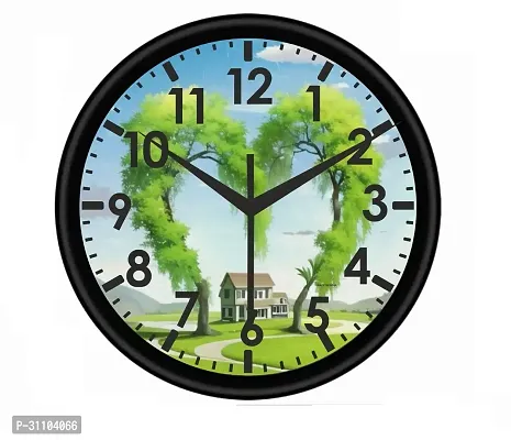 Designer Green Plastic Analog Wall Clock-thumb0