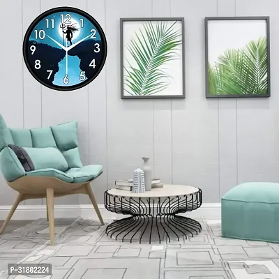 Designer Multicoloured Plastic Analog Wall Clock-thumb3