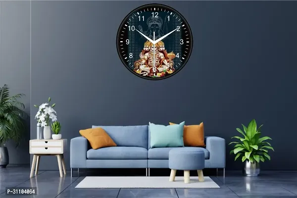 Designer Black Plastic Analog Wall Clock