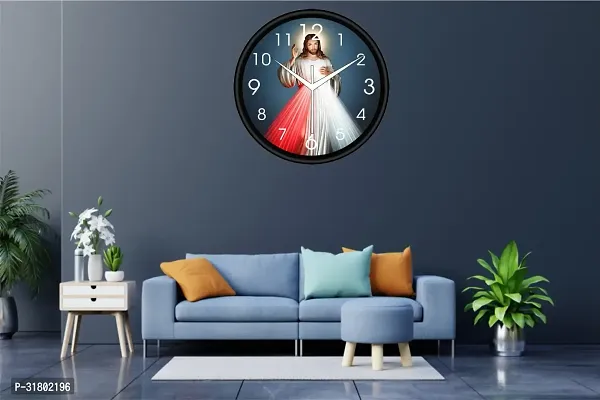 Designer Multicoloured Plastic Analog Wall Clock-thumb3