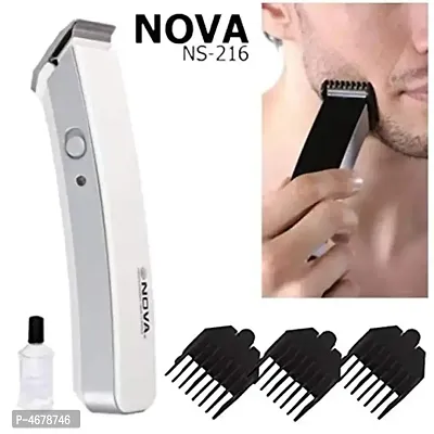 Nova-216 Rechargeable Cordless Beard Trimmer for Men assorted Colour-thumb3