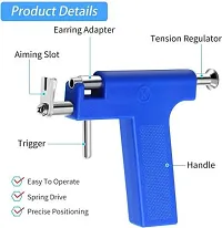 Plastic Professional Steel Ear Nose Body Piercing Gun Shots Tool Kit Set-thumb1