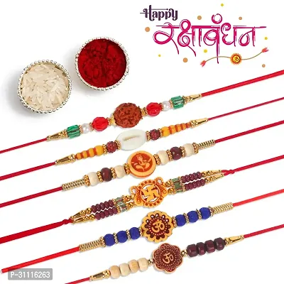 Rakhi Multicolor Combo of 12 Dora Rakhi Set for Men with Roli Chawal Best Wishes Raksha Bandhan Rakhi for brother  12 Rakhi Set for Men With Roli Chawal-thumb4