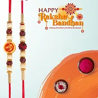 Designer Rakhi Set of 2 with Roli Chawal-thumb4