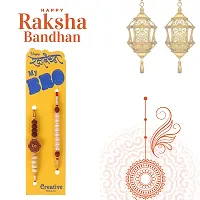 Designer Rakhi Set of 2 with Roli Chawal-thumb1