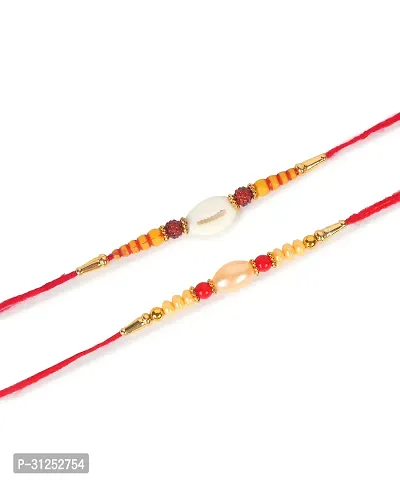 Designer Rakhi Set of 2 with Roli Chawal-thumb2