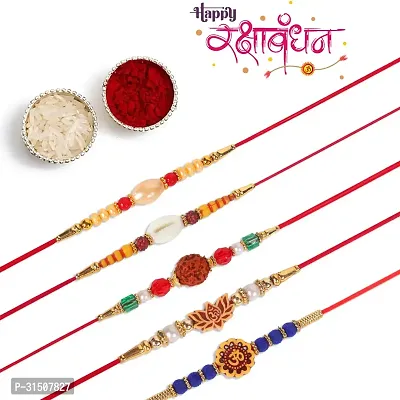 Religious Raksha Bandan Rakhi for Kid with Roli  Chawal-thumb3