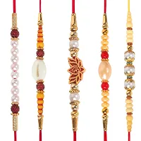 Religious Raksha Bandan Rakhi for Kid with Roli  Chawal, Combo-thumb1