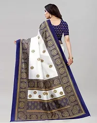 Beautiful Blue Colour Art Silk Printed Saree-thumb3