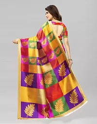 Beautiful  Multicolour Art Silk Printed Saree-thumb4