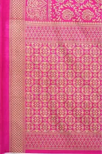 Beautiful Blue And Pink Art Silk Saree-thumb1