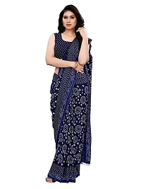 Beautiful Blue Colour Bandhej Print Georgette  Saree-thumb1