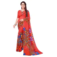 Stylish Georgette Multicoloured Saree with Blouse piece For Women Pack of 2-thumb3