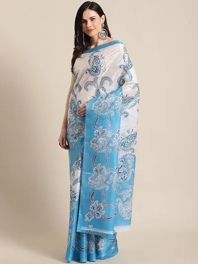 Attractive Art Silk Printed Sarees