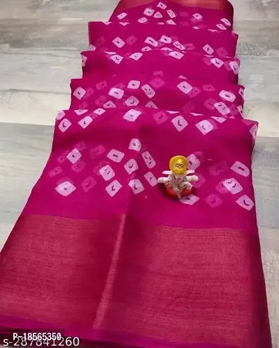 Beautiful Cotton Prinyed Saree with Blouse piece