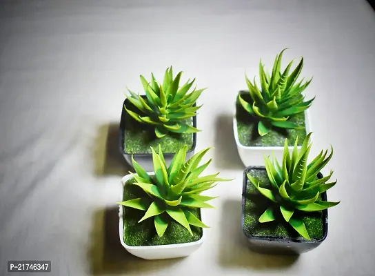 Artificial Potted Plants For Home Decor( Set Of Four )