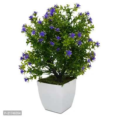 Artificial Forest Bonsai Plant With Plastic Pot For Home Decoration ,Purple