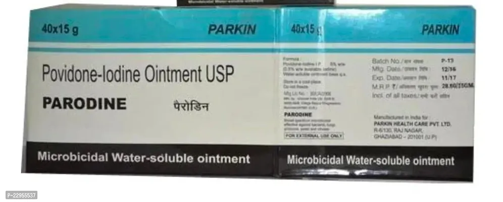 Parodine ointment 5% pack of 3 ( 15g *3)