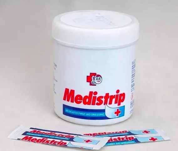 Medistrip Medicated First Aid Dressing (19 mm X 70 mm size) Pack of 100 Strips