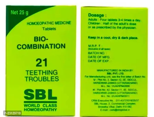 SBL BIO-COMBINATION 21 Teething Troubles pack of 2 (25 g * 25g)-thumb0
