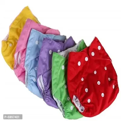 Pack of 6 Baby Pocket Cloth Diapers Reusable Cloth Diapers Washable Adjustable Cloth Diapers One Size Adjustable Reusable